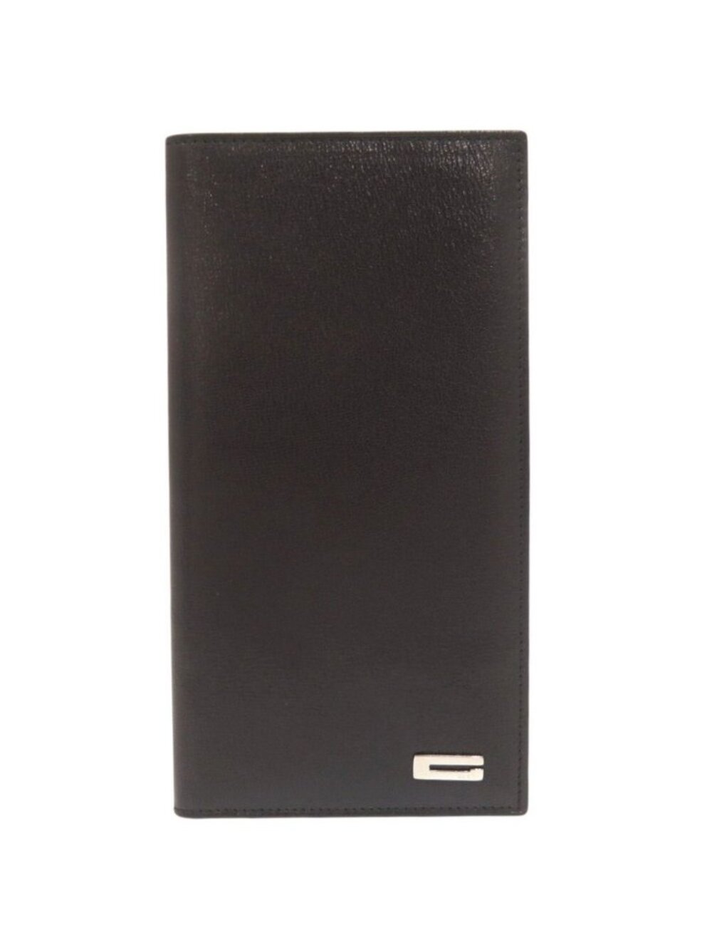 Gucci Logo Leather Black Billfold Wallet